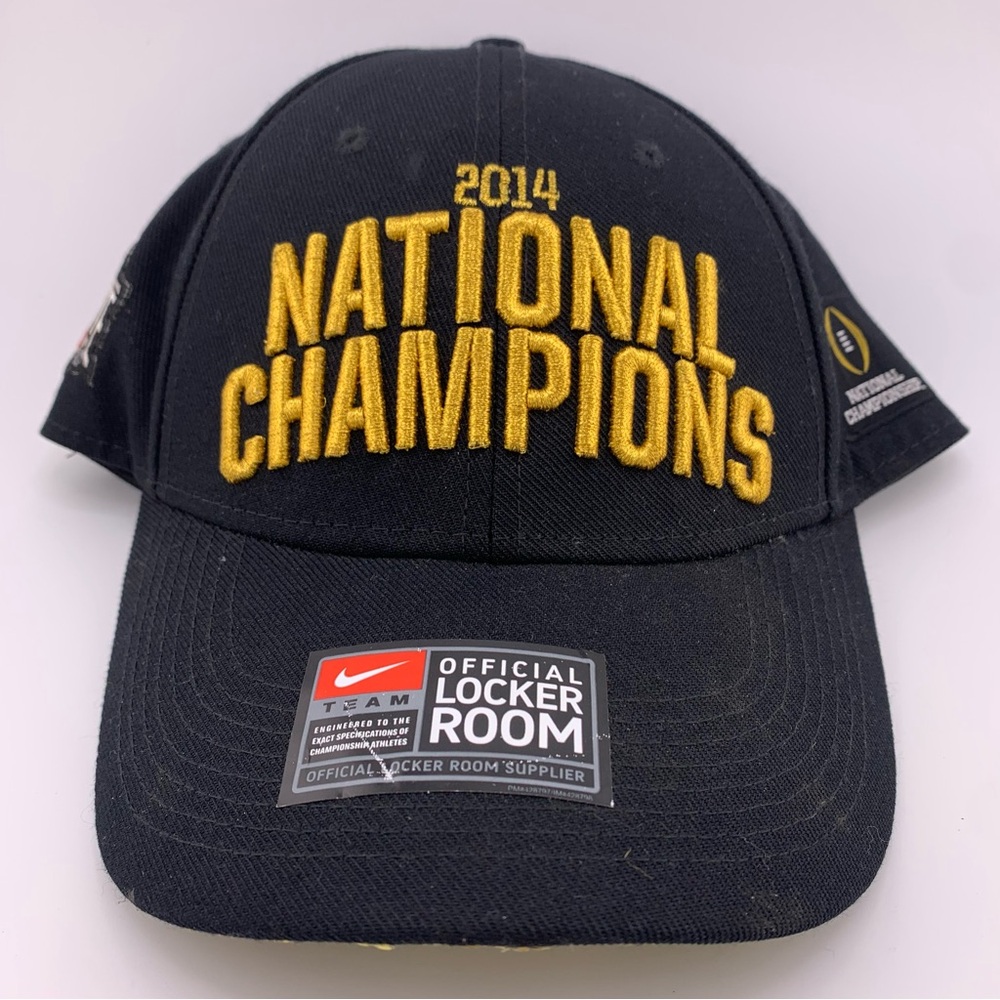 Nike Ohio State Football 2014 National Champions Undisputed Gold Embroidered Cap